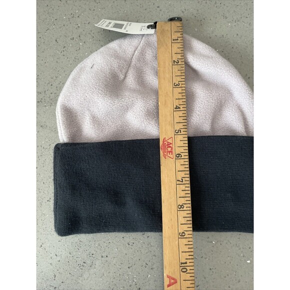 Volcom Polar Fleece Beanie cap winter hat black grey unisex NEW - Picture 7 of 7